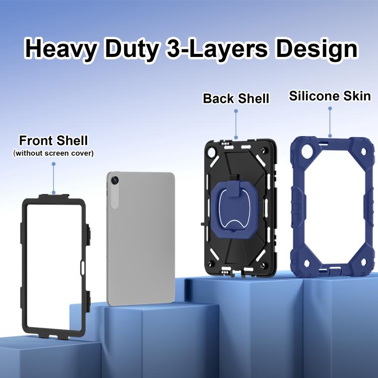 Contrast Color Robot Silicone Hybrid PC Tablet Case, For Xiaomi Redmi Pad 2 SE 9.7 2026, For Xiaomi Redmi Pad 2 11 2025