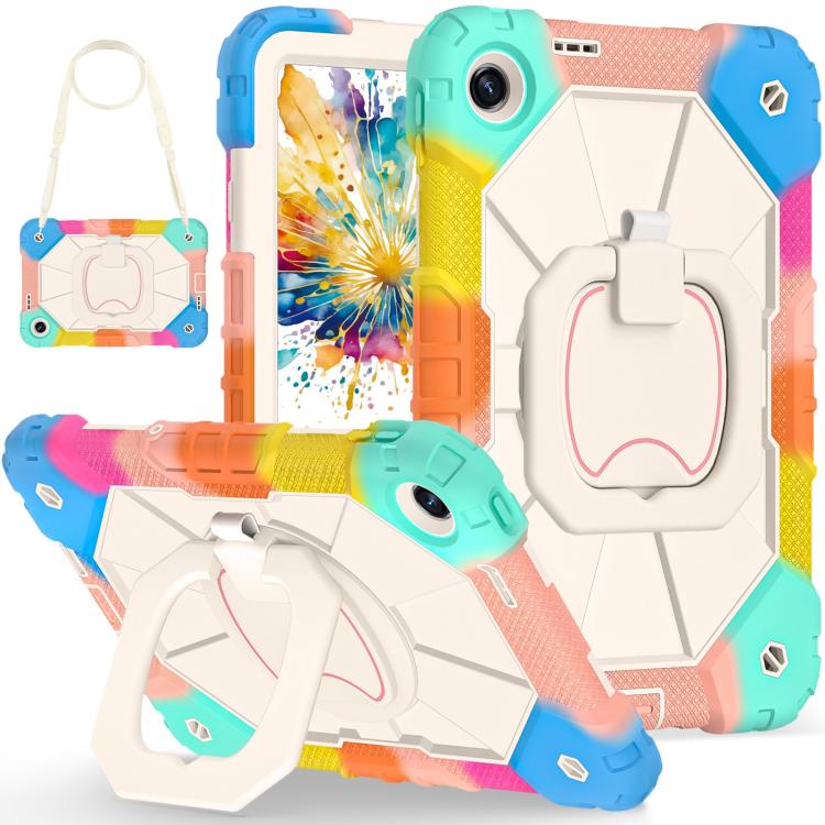 Contrast Color Robot Silicone Hybrid PC Tablet Case, For Xiaomi Redmi Pad 2 SE 9.7 2026, For Xiaomi Redmi Pad 2 11 2025