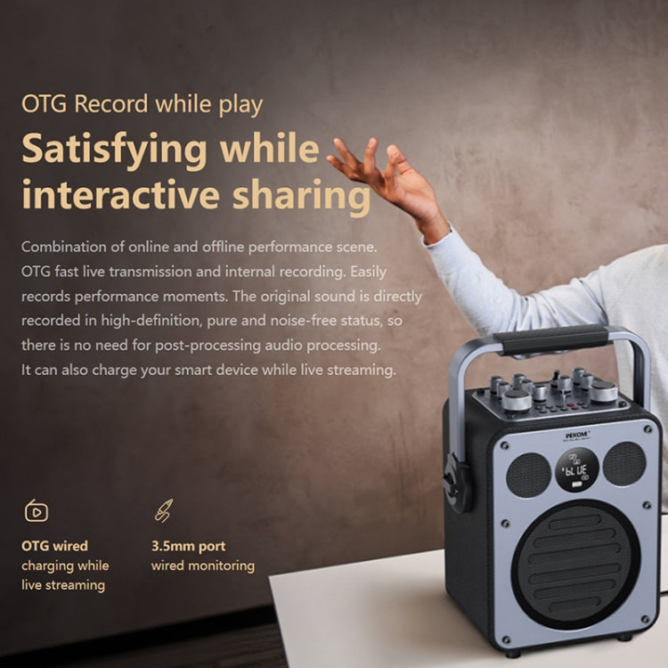 WK Beluga D7 Conductor HiFi Outdoor Portable Bluetooth Speaker, D7  (Black)