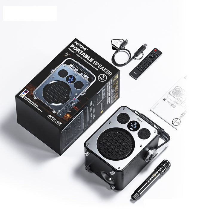 WK Beluga D7 Conductor HiFi Outdoor Portable Bluetooth Speaker, D7  (Black)