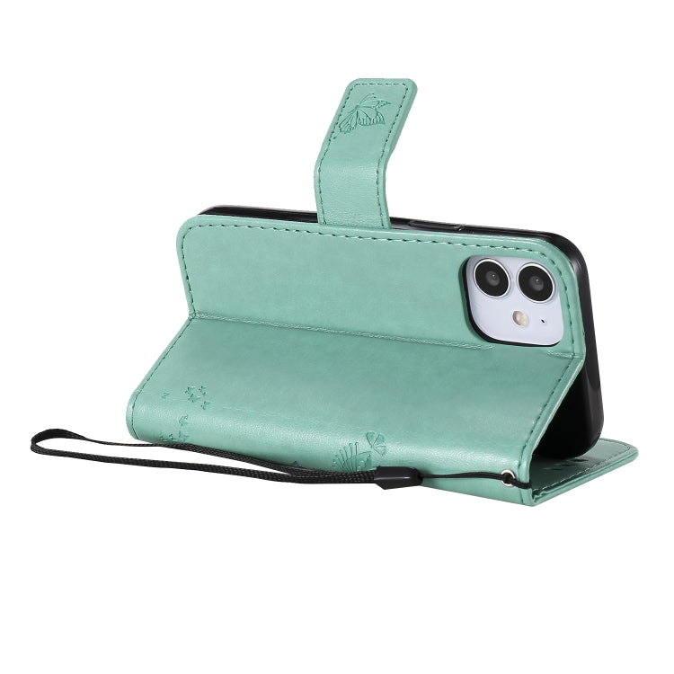 Tree & Cat Embossed Pattern Horizontal Flip Leather Case with Holder & Card Slots & Wallet & Lanyard, For iPhone 12 mini, For iPhone 12 / 12 Pro