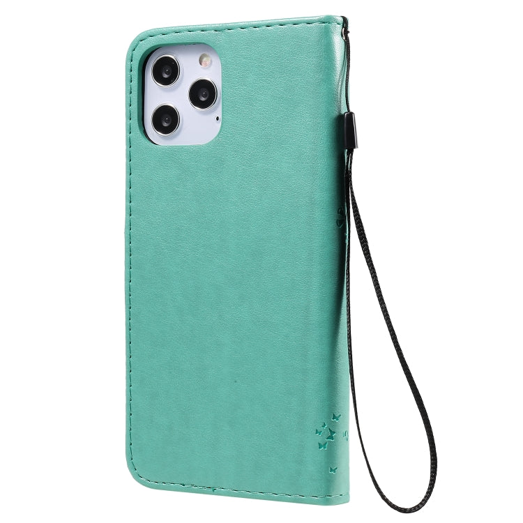 Tree & Cat Embossed Pattern Horizontal Flip Leather Case with Holder & Card Slots & Wallet & Lanyard, For iPhone 12 Pro Max, For LG G9