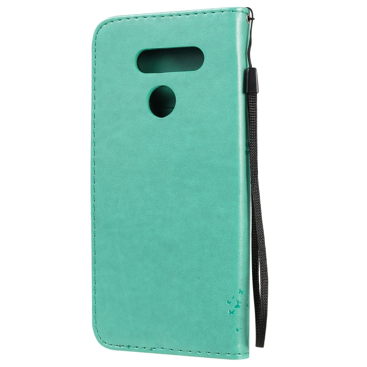 Tree & Cat Embossed Pattern Horizontal Flip Leather Case with Holder & Card Slots & Wallet & Lanyard, For LG K41S / K51S, For LG K50S