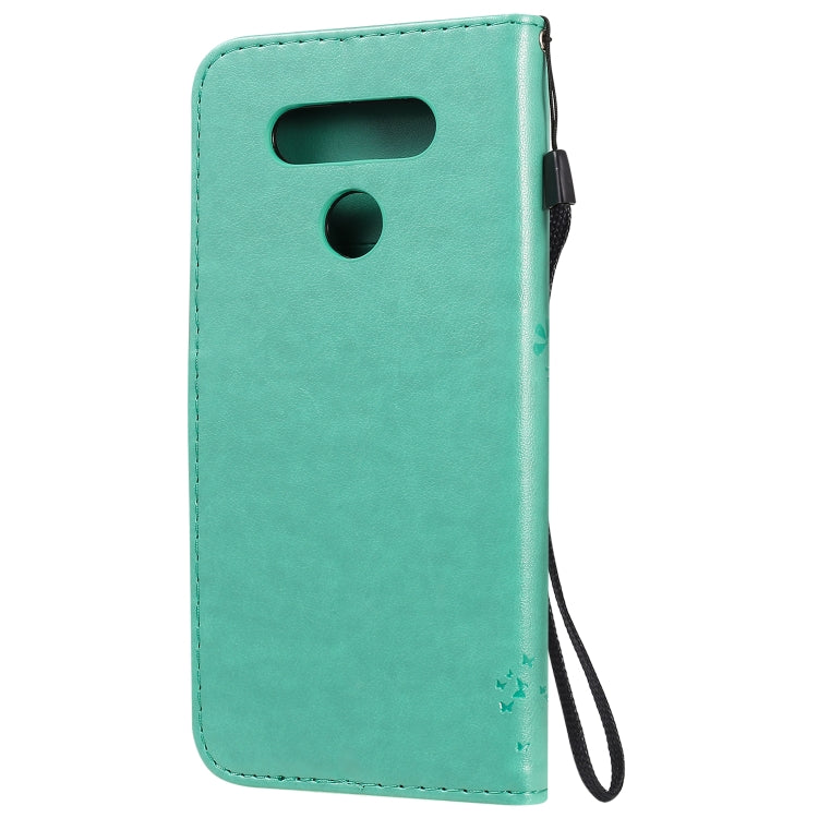 Tree & Cat Embossed Pattern Horizontal Flip Leather Case with Holder & Card Slots & Wallet & Lanyard, For LG K51, For LG K61