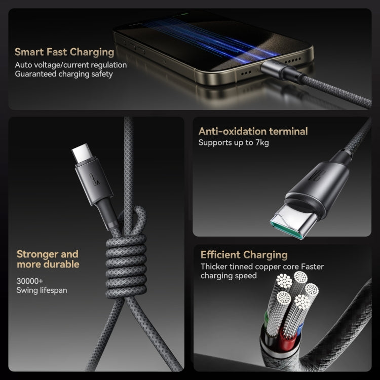 JOYROOM S-A50 3A 480Mbps Fast Charging Data Cable, Length: 1.2m, USB-A to Type-C Cable, USB-A to 8 Pin Cable, Type-C to Type-C Cable, Type-C to 8 Pin Cable