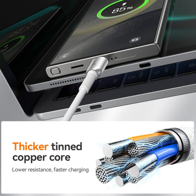 JOYROOM S-A51 Cutting-Edge Series 3A Fast Charging Data Cable, Length: 1.2m, USB-A to Type-C Cable, USB-A to 8 Pin Cable, Type-C to Type-C Cable, Type-C to 8 Pin Cable