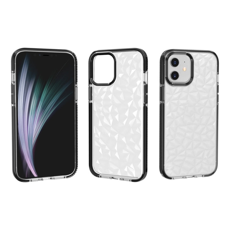 Shockproof Diamond Texture TPU Protective Case, For iPhone 12 / 12 Pro, For iPhone 12 Pro Max