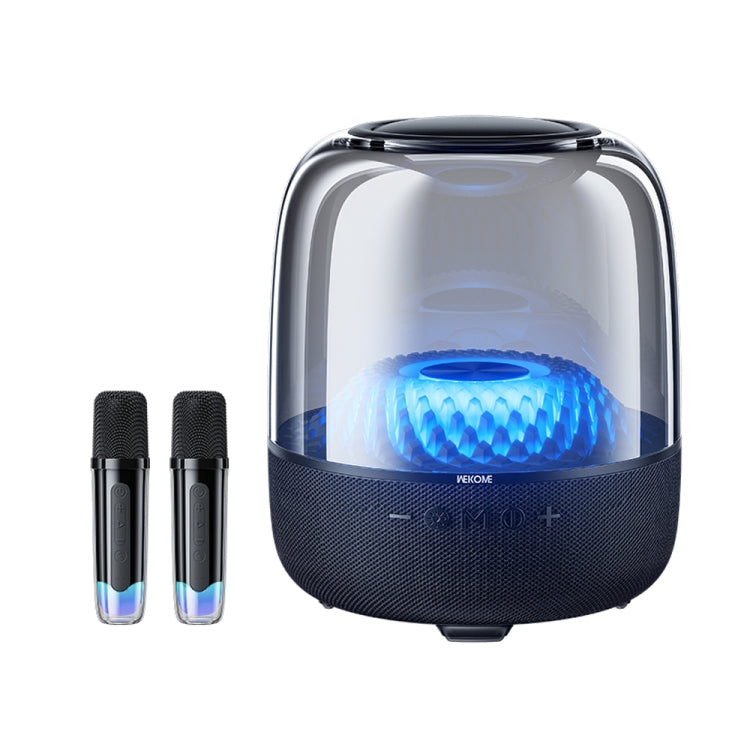 WK Beluga D16 Smart Island Desktop Bluetooth Speaker with Dual Microphones, D16 (Black)