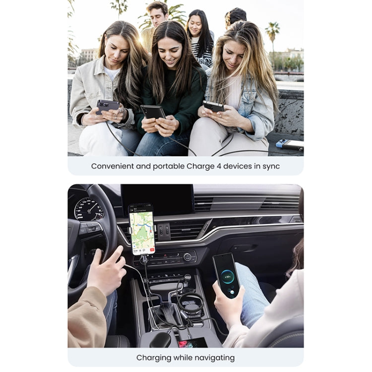 USAMS SJ739 1.2m 4 in 1 Type-C Fast Charging Cable, SJ739