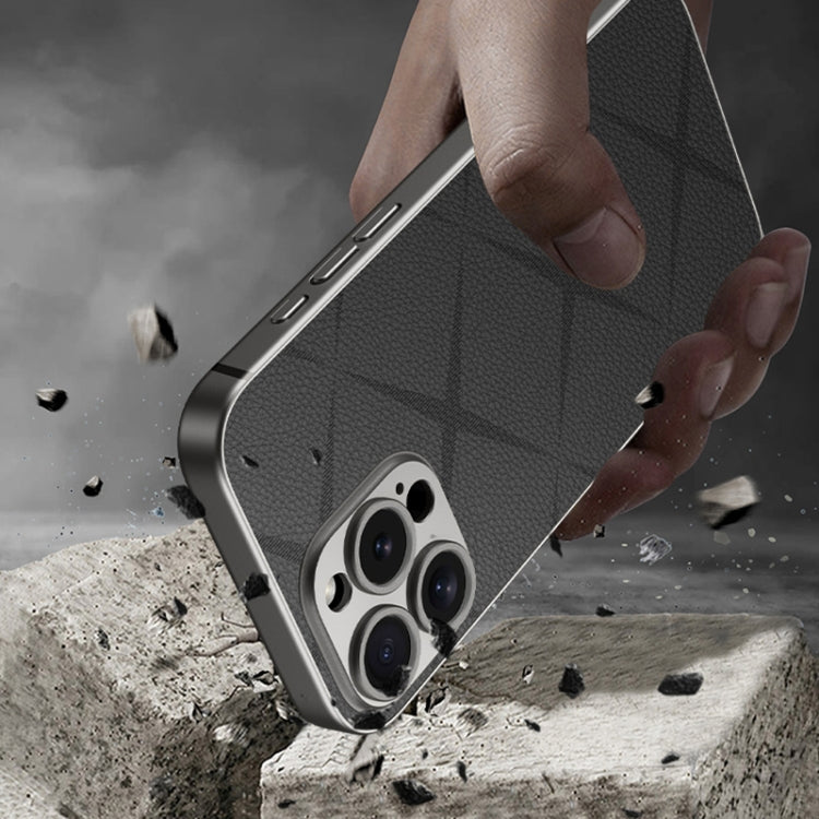 GKK Asterism Metal Paint Skin Feel Leather Full Coverage Phone Case