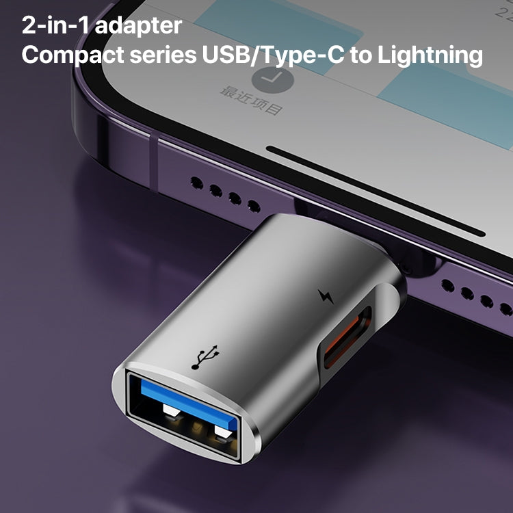 8 Pin to USB, USB-C / Type-C OTG Adapter, 8 Pin to USB, Type-C