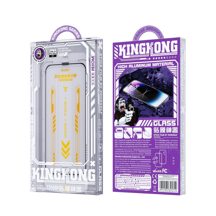 WK WTP-084 Speedy Series Dust-free Warehouse HD Tempered Glass Film, For iPhone 15 Pro Max, For iPhone 15 Pro, For iPhone 15 Plus, For iPhone 15