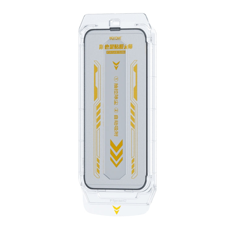 WK WTP-085 Speedy Series Dust-free Warehouse Anti-peeping Tempered Glass Film, For iPhone 15 Pro Max, For iPhone 15 Pro, For iPhone 15 Plus, For iPhone 15