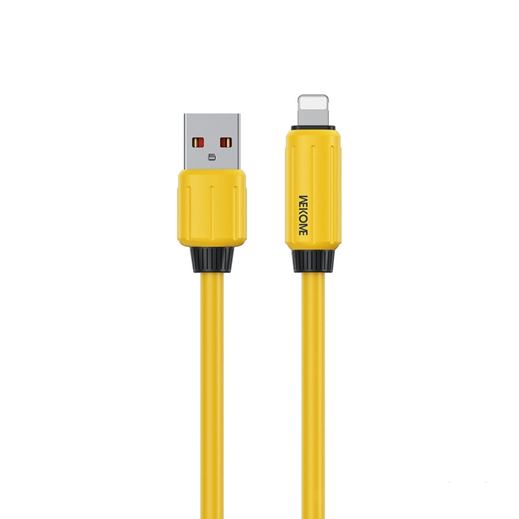 WK WDC-27i Elastic Genuine Silicone 1m 12W USB to 8 Pin Fast Charging Data Cable, WDC-27i