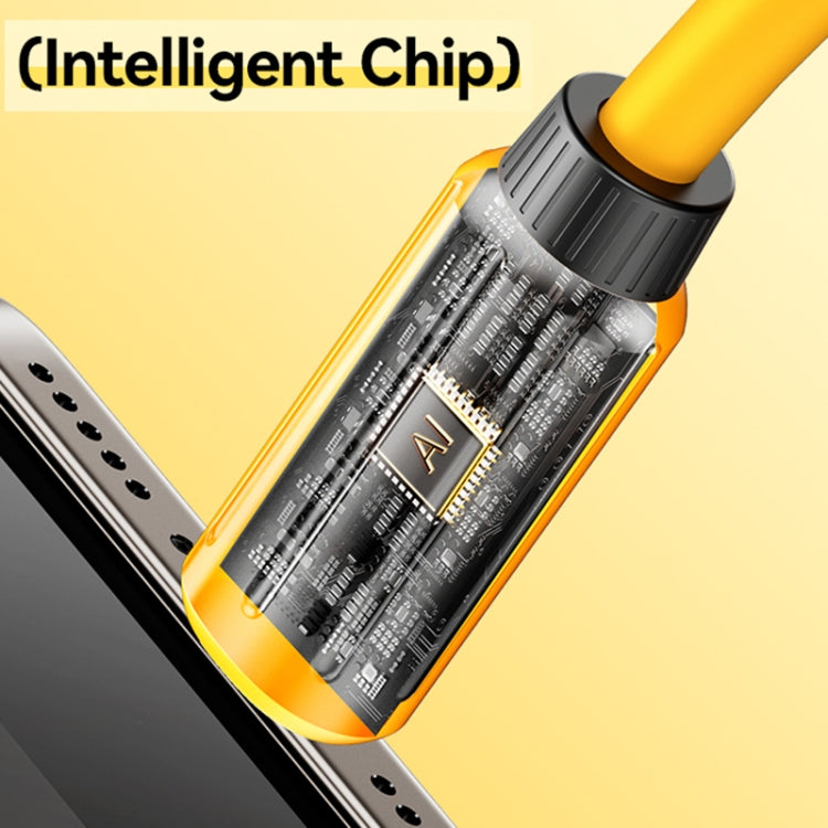 WK WDC-27i Elastic Genuine Silicone 1m 12W USB to 8 Pin Fast Charging Data Cable, WDC-27i