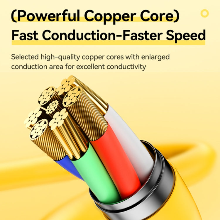 WK WDC-27i Elastic Genuine Silicone 1m 12W USB to 8 Pin Fast Charging Data Cable, WDC-27i