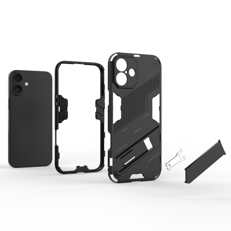 Punk Armor 2 in 1 PC + TPU Phone Case with Holder, For iPhone 16
