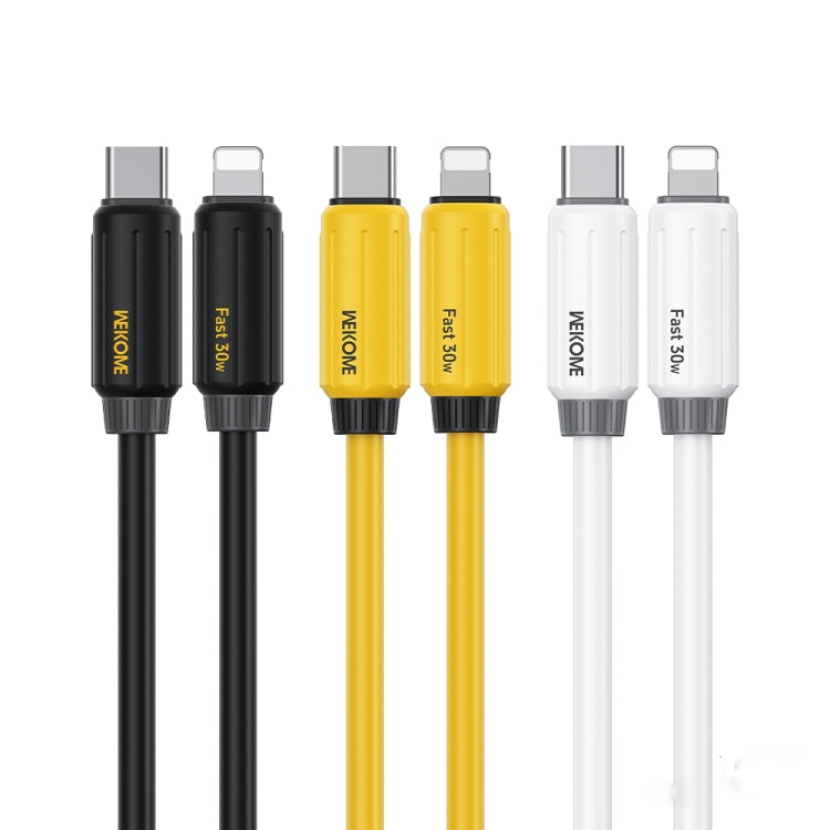Câble de données de charge rapide WK WDC-29 en silicone véritable élastique PD30W Type-C vers 8 broches, 1 m, WDC-29
