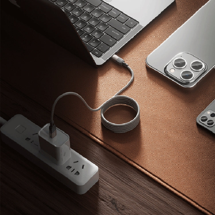 Câble de données magnétique à charge rapide WK WDC-47 Magneto Series 1 m PD35W Type-C vers 8 broches, WDC-47