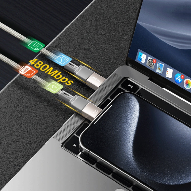 WK WDC-47 Magneto Series 1m PD35W Type-C to 8 Pin Fast Charging Magnetic Data Cable, WDC-47