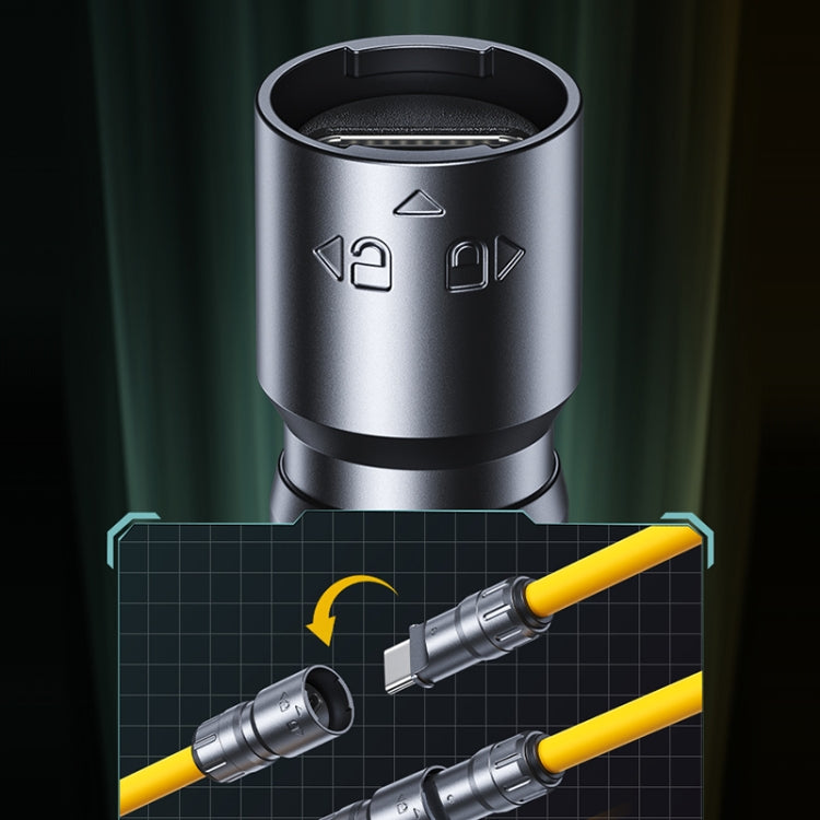 WK WDC-20 Mecha Series Silicone 1.4m 65W 4-in-1 Fast Charging Data Cable, WDC-20