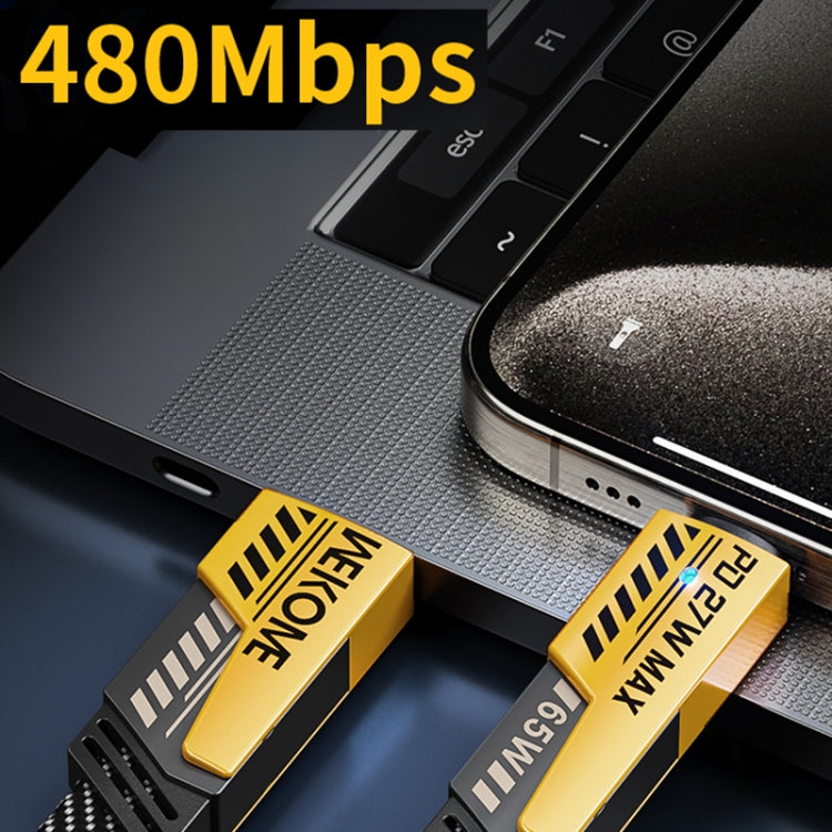 Câble de données de charge rapide WK WDC-25 1,2 m 65 W USB / Type-C vers Type-C / 8 broches, WDC-25