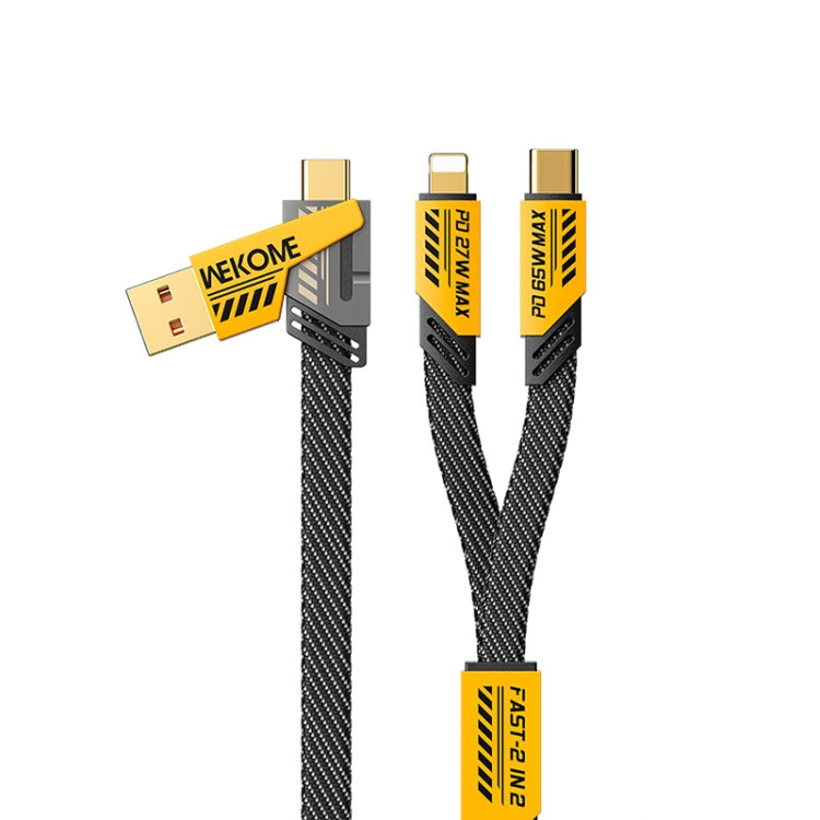Câble de données magnétique de charge rapide USB/Type-C vers Type-C/8 broches WK WDC-26 (1,2 m, 65 W)