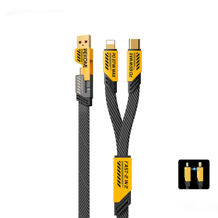 Câble de données magnétique de charge rapide USB/Type-C vers Type-C/8 broches WK WDC-26 (1,2 m, 65 W)