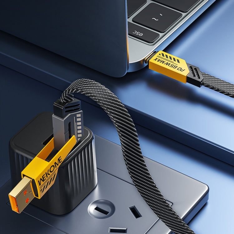 Câble de données magnétique de charge rapide USB/Type-C vers Type-C/8 broches WK WDC-26 (1,2 m, 65 W)
