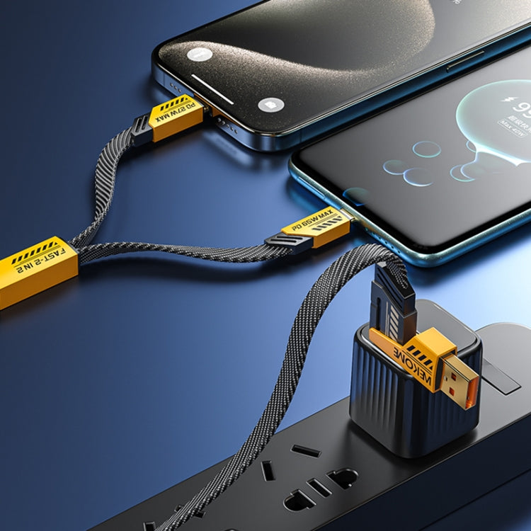 Câble de données magnétique de charge rapide USB/Type-C vers Type-C/8 broches WK WDC-26 (1,2 m, 65 W)