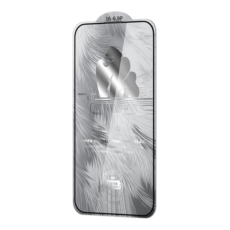 WK WTP-087 Space King Kong 9D Curved HD Tempered Glass Screen Protector, For iPhone 16 Pro Max, For iPhone 16 Pro, For iPhone 16 Plus / 15 Plus, For iPhone 16 / 15