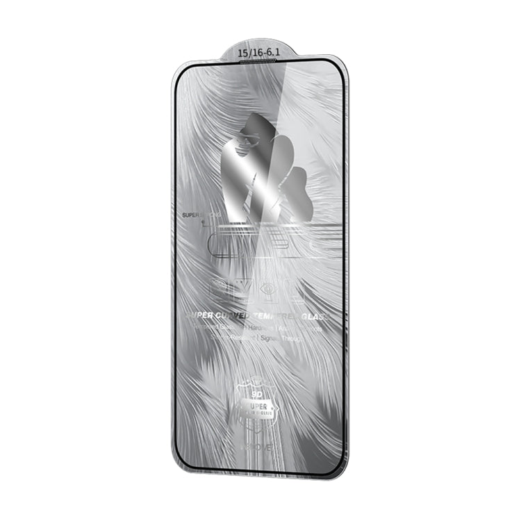 WK WTP-087 Space King Kong 9D Curved HD Tempered Glass Screen Protector, For iPhone 16 Pro Max, For iPhone 16 Pro, For iPhone 16 Plus / 15 Plus, For iPhone 16 / 15
