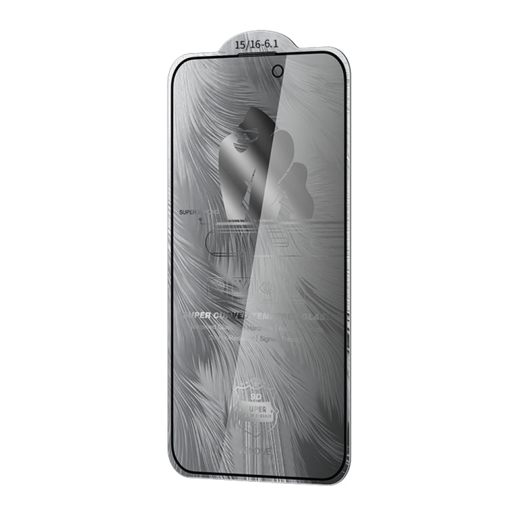 WK WTP-088 Space King Kong 9D Curved 28 Degree Privacy Tempered Glass Film, For iPhone 16 Pro Max, For iPhone 16 Pro, For iPhone 16 Plus / 15 Plus, For iPhone 16 / 15