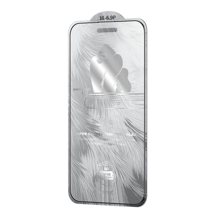 WK WTP-090 Space King Kong 9D Curved Frosted Tempered Glass Film, For iPhone 16 Pro Max, For iPhone 16 Pro, For iPhone 16 Plus / 15 Plus, For iPhone 16 / 15