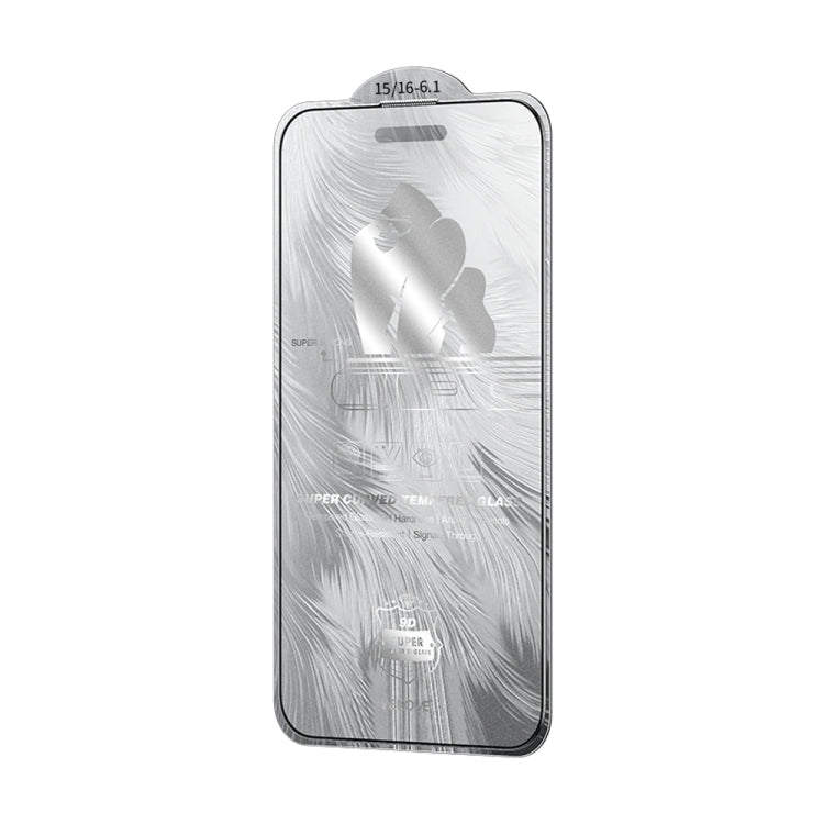WK WTP-090 Space King Kong 9D Curved Frosted Tempered Glass Film, For iPhone 16 Pro Max, For iPhone 16 Pro, For iPhone 16 Plus / 15 Plus, For iPhone 16 / 15