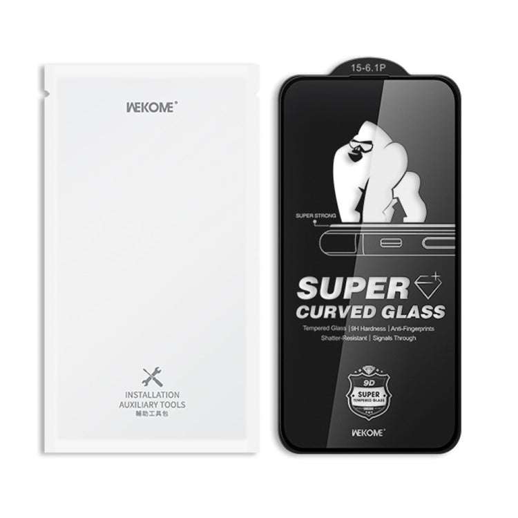 WK WTP-093 King Kong 6D Curved 360 Degree Privacy Tempered Glass Film, For iPhone 16 Pro Max, For iPhone 16 Pro, For iPhone 16 Plus / 15 Plus, For iPhone 16 / 15