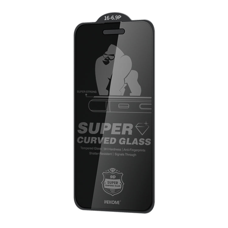 WK WTP-093 King Kong 6D Curved 360 Degree Privacy Tempered Glass Film, For iPhone 16 Pro Max, For iPhone 16 Pro, For iPhone 16 Plus / 15 Plus, For iPhone 16 / 15