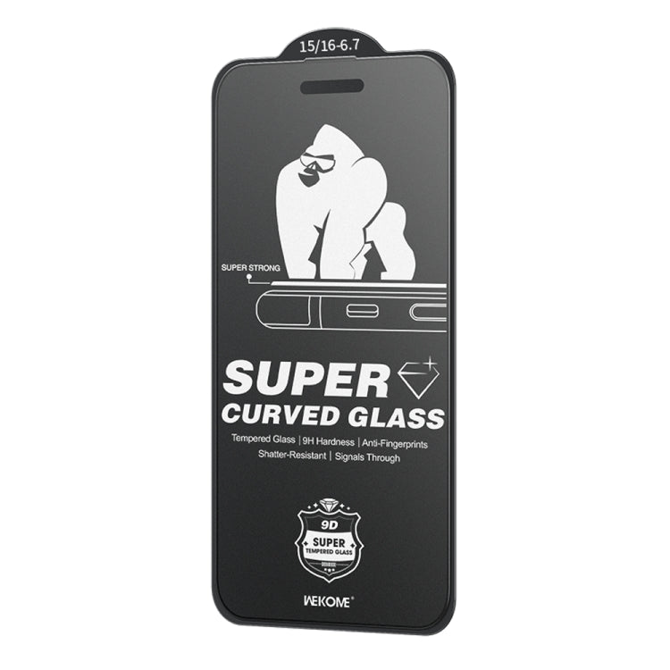 WK WTP-094 King Kong 6D Curved Frosted Tempered Glass Film, For iPhone 16 Pro Max, For iPhone 16 Pro, For iPhone 16 Plus / 15 Plus, For iPhone 16 / 15