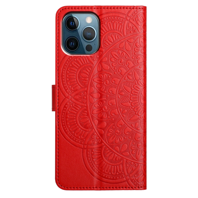 Flower Embossed Leather Phone Case, For iPhone 16 Pro, For iPhone 16 Plus, For iPhone 16