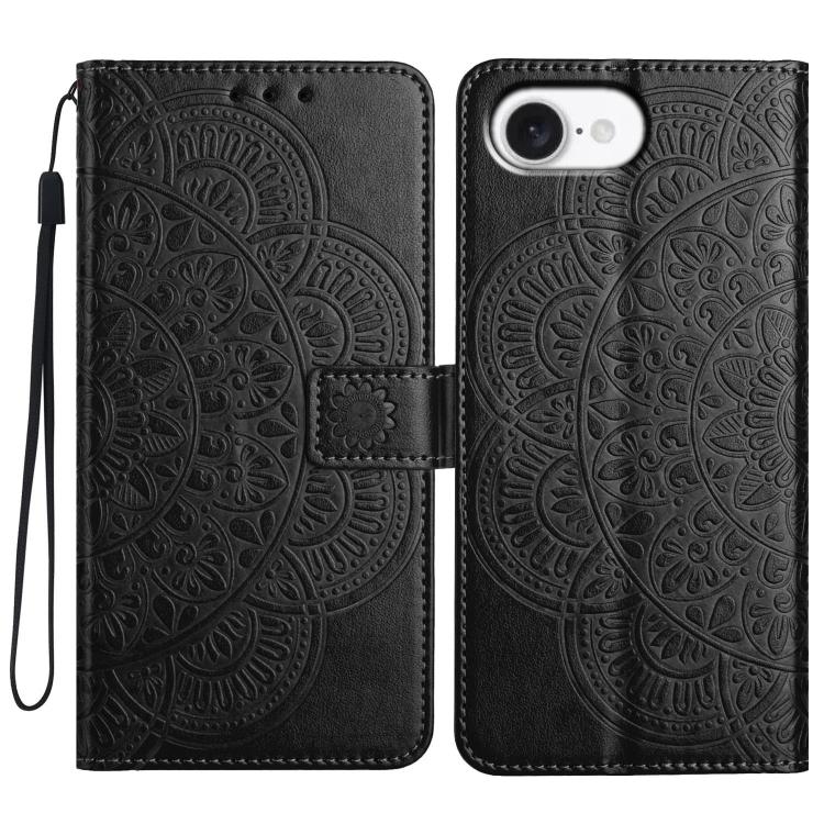 Flower Embossed Leather Phone Case, For iPhone 18 Pro, For iPhone 18 Pro Max, For iPhone 17e / 16e, For iPhone 17 Pro Max