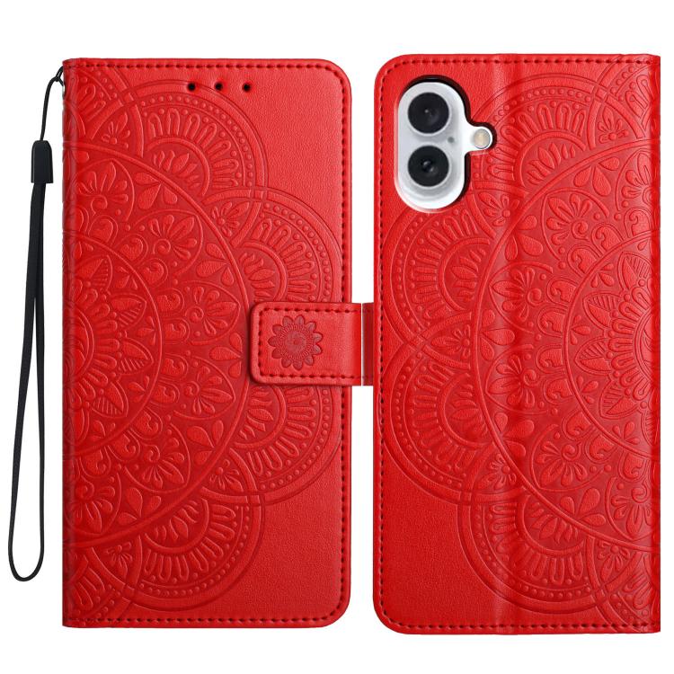 Flower Embossed Leather Phone Case, For iPhone 17e / 16e, For iPhone 17 Pro Max, For iPhone 17 Pro, For iPhone 17
