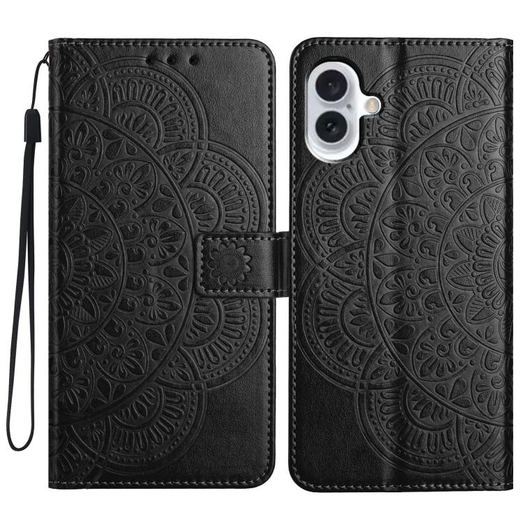 Flower Embossed Leather Phone Case, For iPhone 17e / 16e, For iPhone 17 Pro Max, For iPhone 17 Pro, For iPhone 17