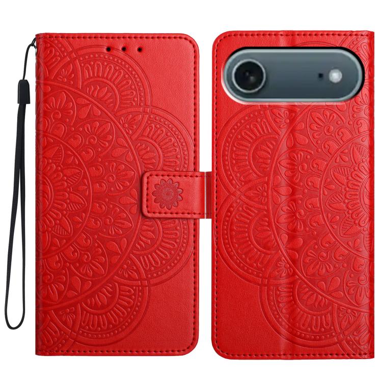 Flower Embossed Leather Phone Case, For iPhone Air, For iPhone 16 Pro Max, For iPhone 16 Pro, For iPhone 16 Plus
