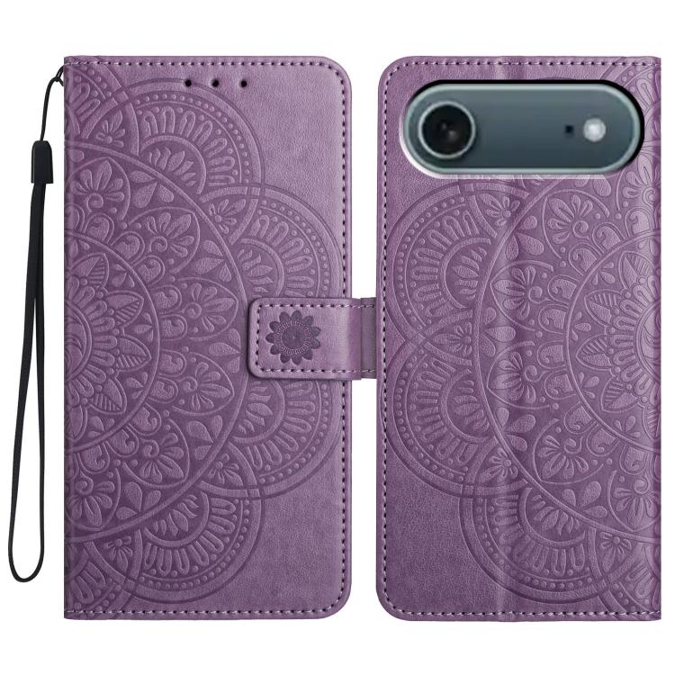 Flower Embossed Leather Phone Case, For iPhone Air, For iPhone 16 Pro Max, For iPhone 16 Pro, For iPhone 16 Plus