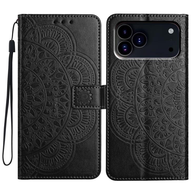 Flower Embossed Leather Phone Case, For iPhone 17e / 16e, For iPhone 17 Pro Max, For iPhone 17 Pro, For iPhone 17