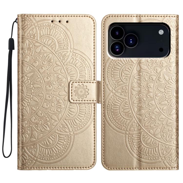 Flower Embossed Leather Phone Case, For iPhone 17e / 16e, For iPhone 17 Pro Max, For iPhone 17 Pro, For iPhone 17