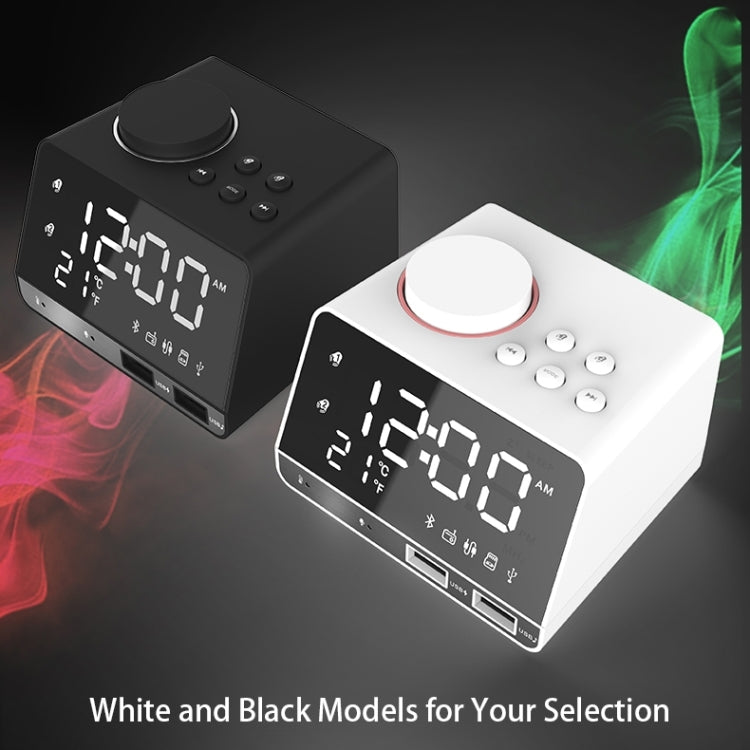 K11 LED Bluetooth 4.2 Speaker Alarm Clock Music Display Radio, EU Plug, UK Plug