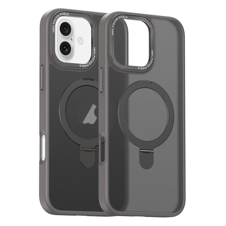 Skin Feel MagSafe Magnetic Holder Phone Case, For iPhone 16