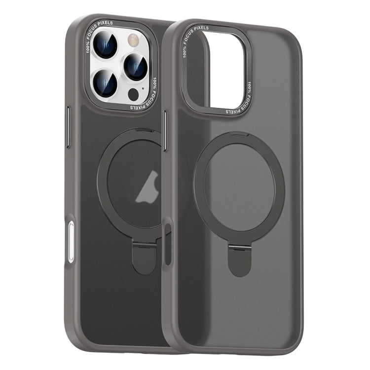 Skin Feel MagSafe Magnetic Holder Phone Case, For iPhone 16 Pro Max, For iPhone 16 Pro, For iPhone 16 Plus