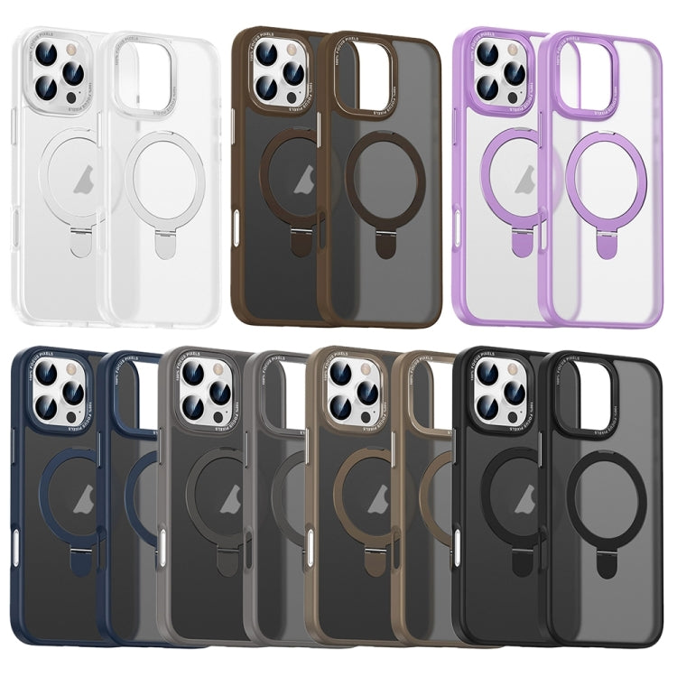 Skin Feel MagSafe Magnetic Holder Phone Case, For iPhone 16